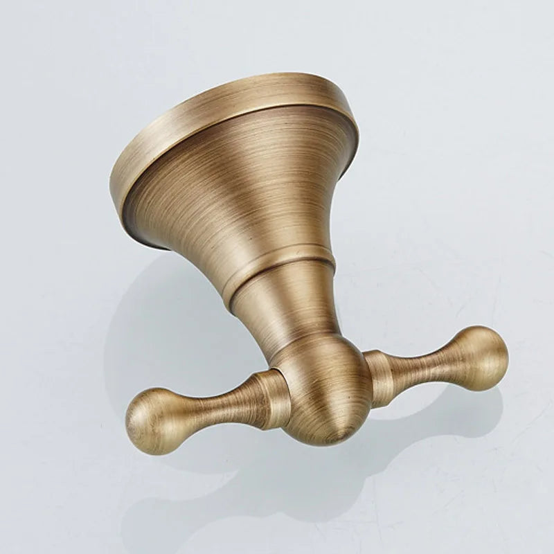 Conjunto de Acessórios para Banheiro de Latão Maciço de Luxo: Toalheiro, Suporte para Papel, Argola para Toalha, Gancho para Roupão - Conjunto de Banheiro Moderno Completo