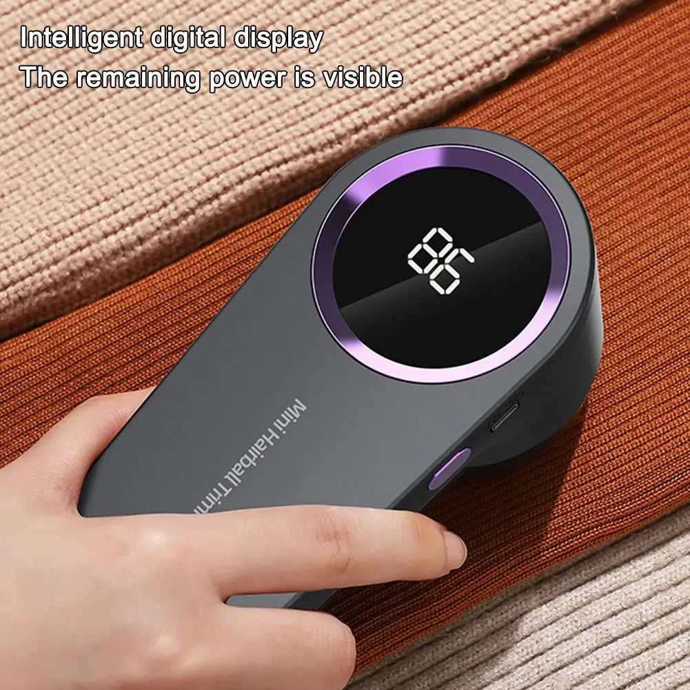 Papa-bolinhas elétrico recarregável via USB portátil para roupas, removedor de fiapos e aparador de pelos para blusas