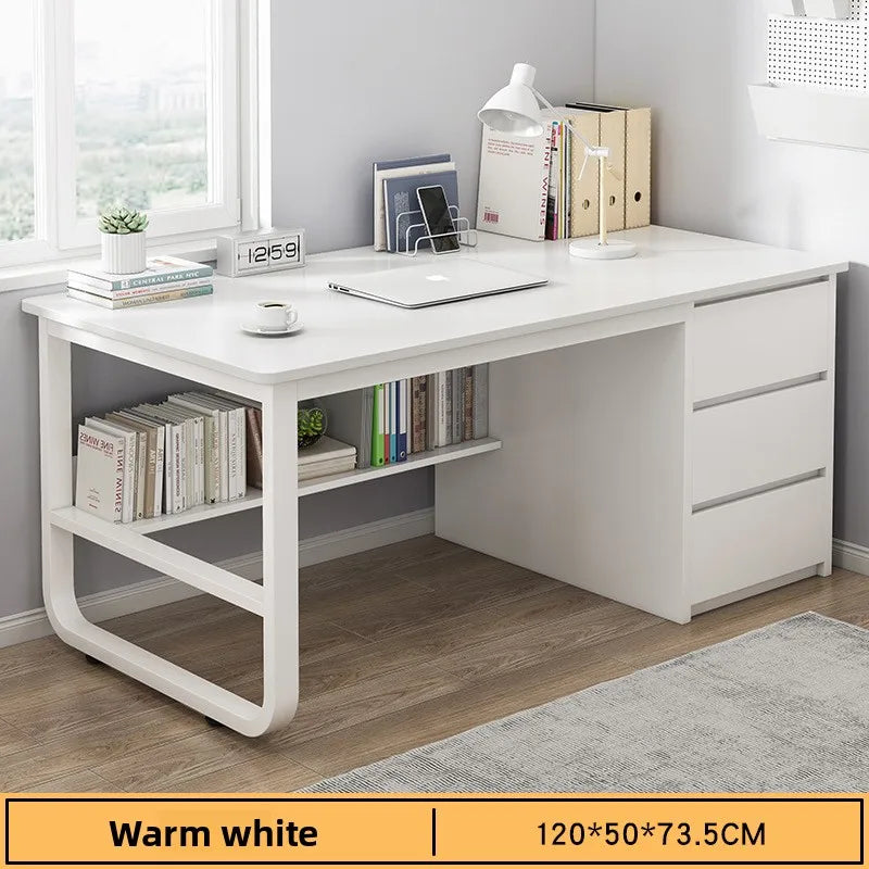 Bookshelf Integrated Computer Desk