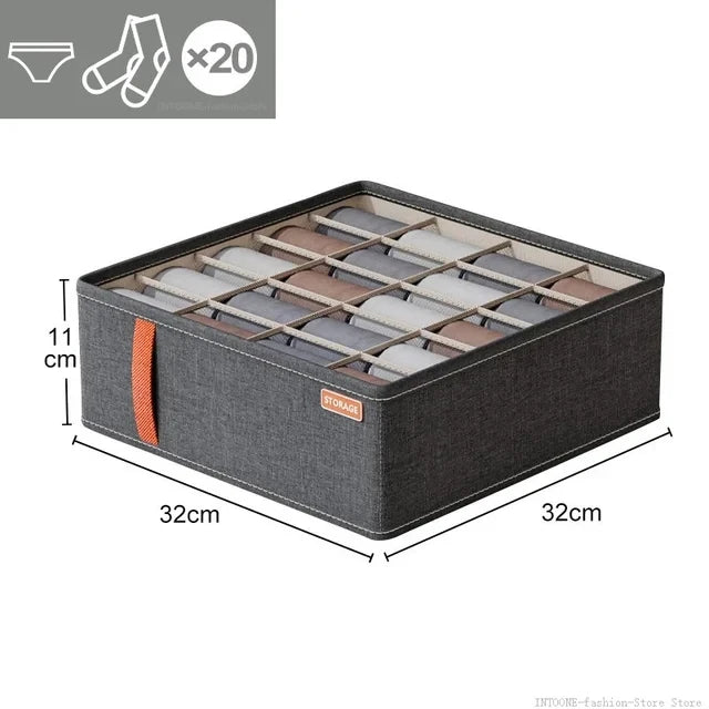 Closet Organizer Underwear Drawer Organizer Bra Socks Clothing Storage Box Wardrobe Organizer Clothes Cabinet Drawer Organizers