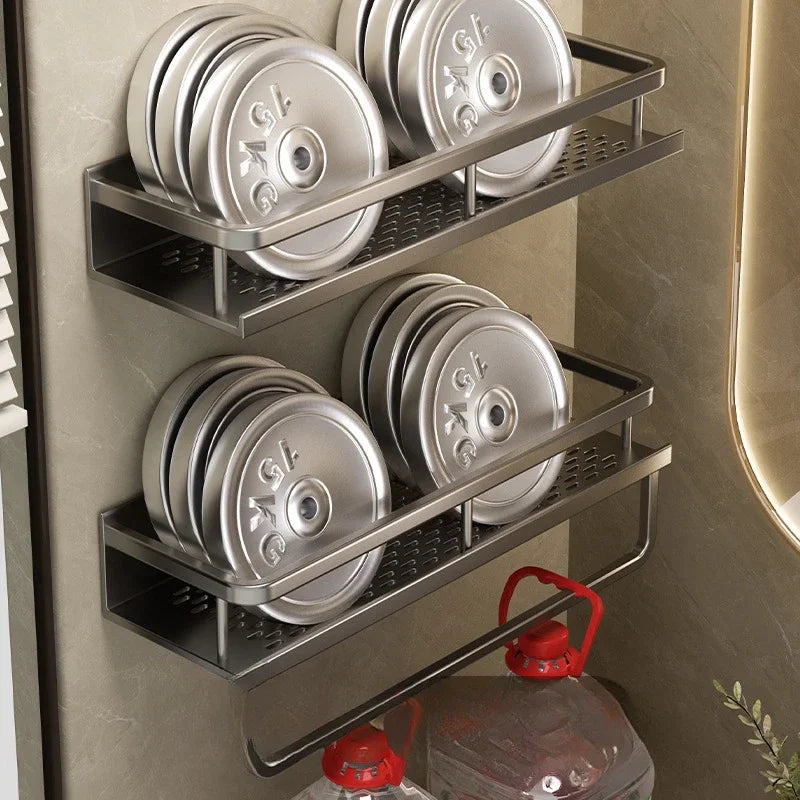 No-Drill Shower Gel Wall Storage Rack