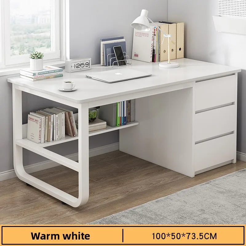 Bookshelf Integrated Computer Desk