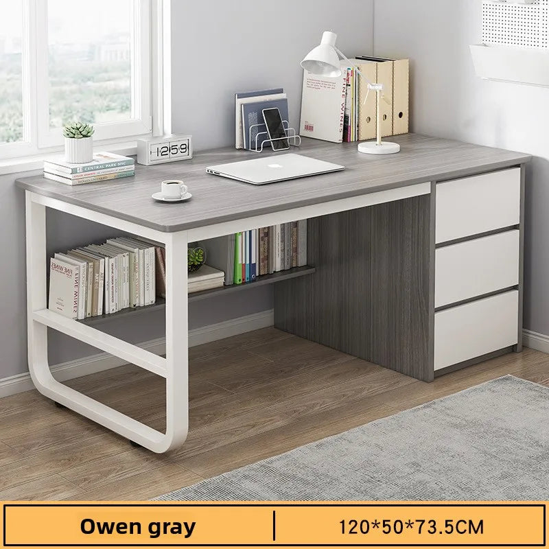 Bookshelf Integrated Computer Desk