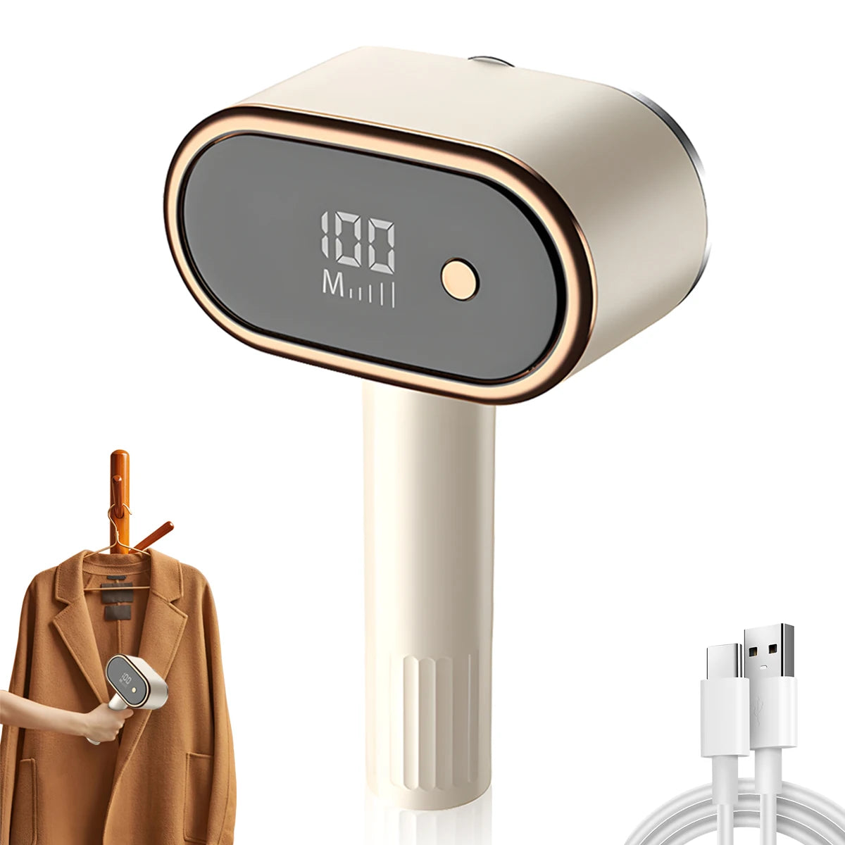 Aparador de Pelos de Tecido Recarregável via USB, Aparador de Tecido com Cabeça Dupla, Dispositivo de Remoção de Pelos para Roupas, Sofás e Estofados