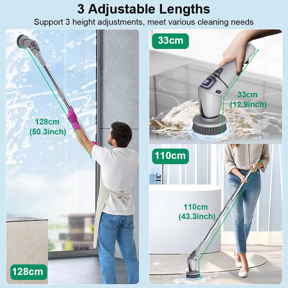 10-in-1 Wireless Electric Spin Scrubber