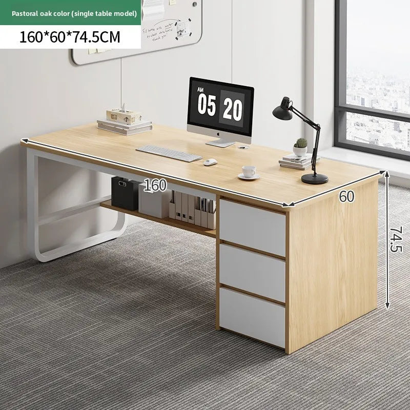 Bookshelf Integrated Computer Desk