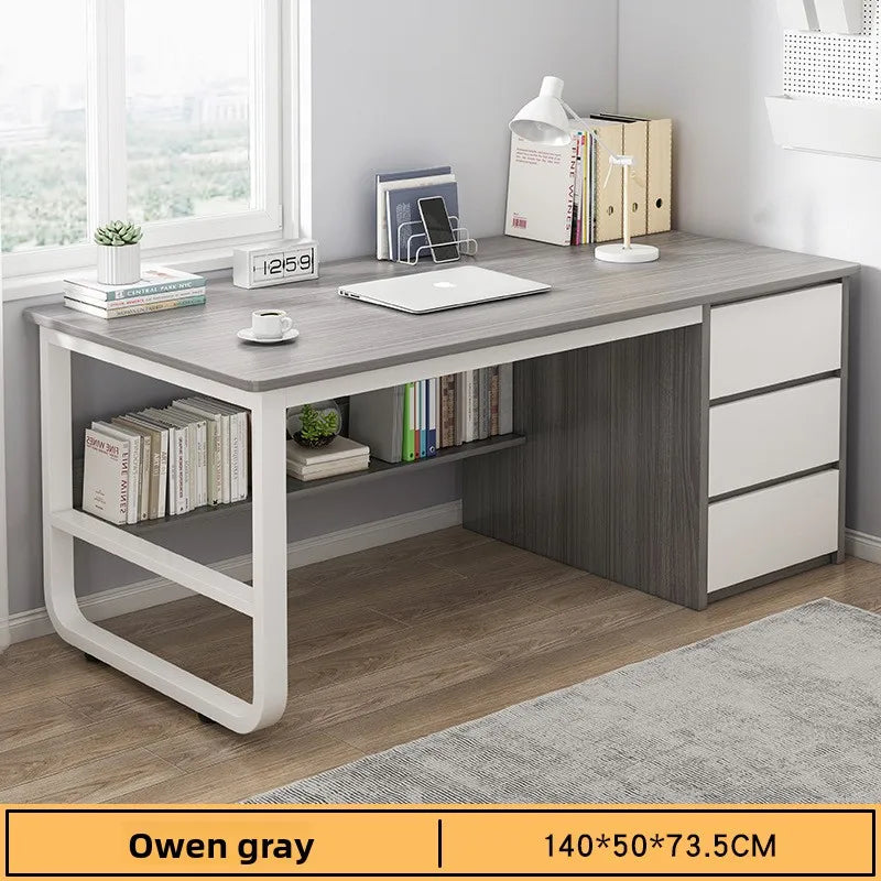 Bookshelf Integrated Computer Desk