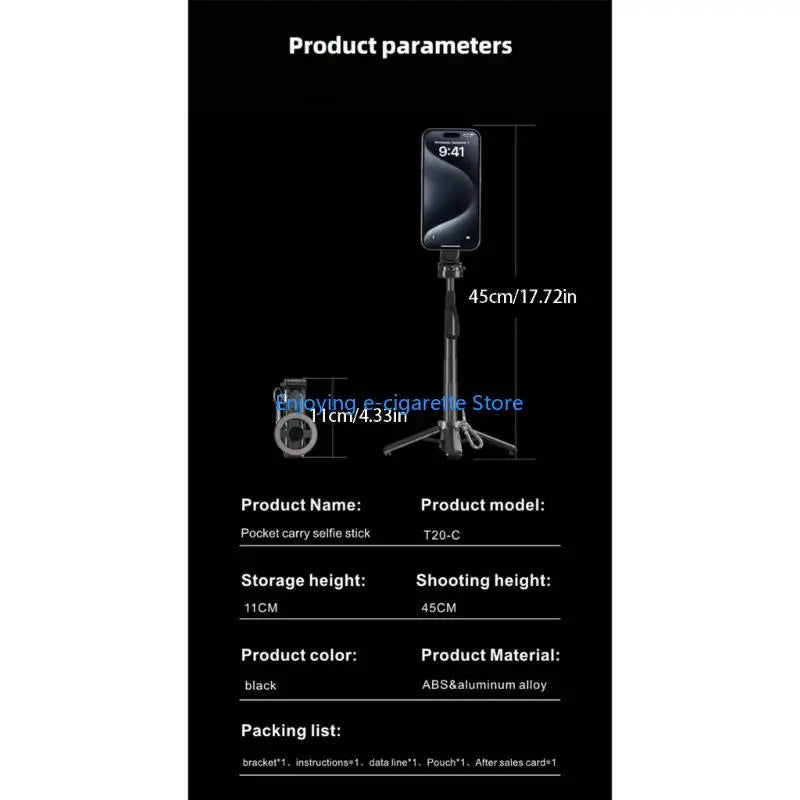 Foldable Phone Stand with Extendable Arm