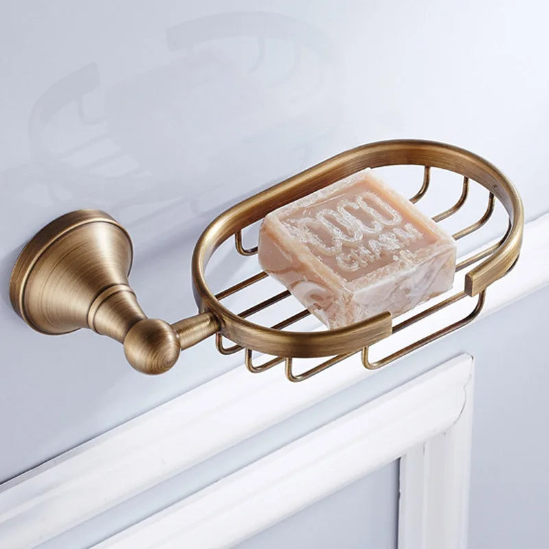 Conjunto de Acessórios para Banheiro de Latão Maciço de Luxo: Toalheiro, Suporte para Papel, Argola para Toalha, Gancho para Roupão - Conjunto de Banheiro Moderno Completo