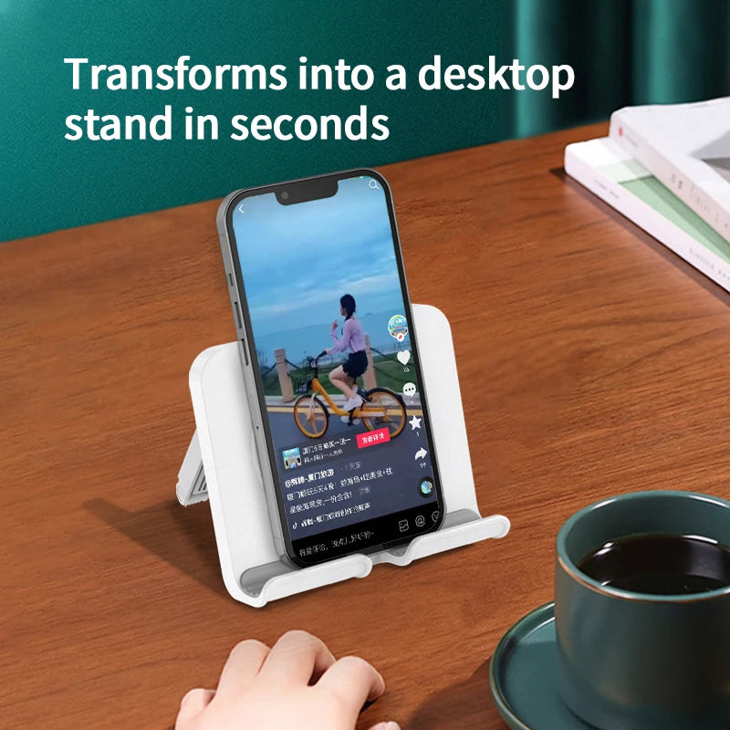 Hole-Free Wall-Mounted Phone Stand