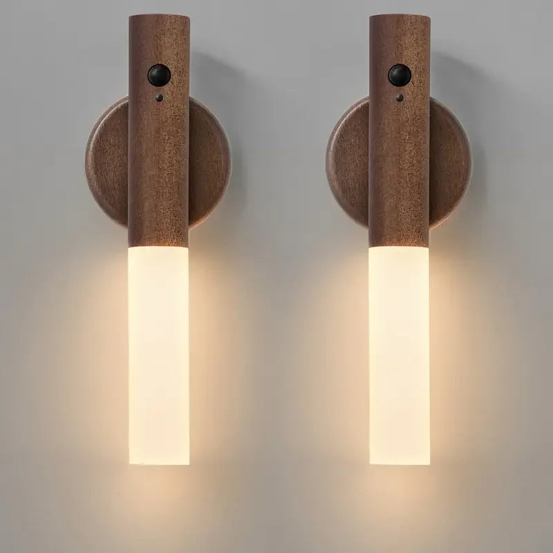 Luz Noturna LED com Sensor de Movimento Inteligente Recarregável Luminária de Parede Magnética Portátil para Corredor Quarto Escadas Banheiro Armários Decoração