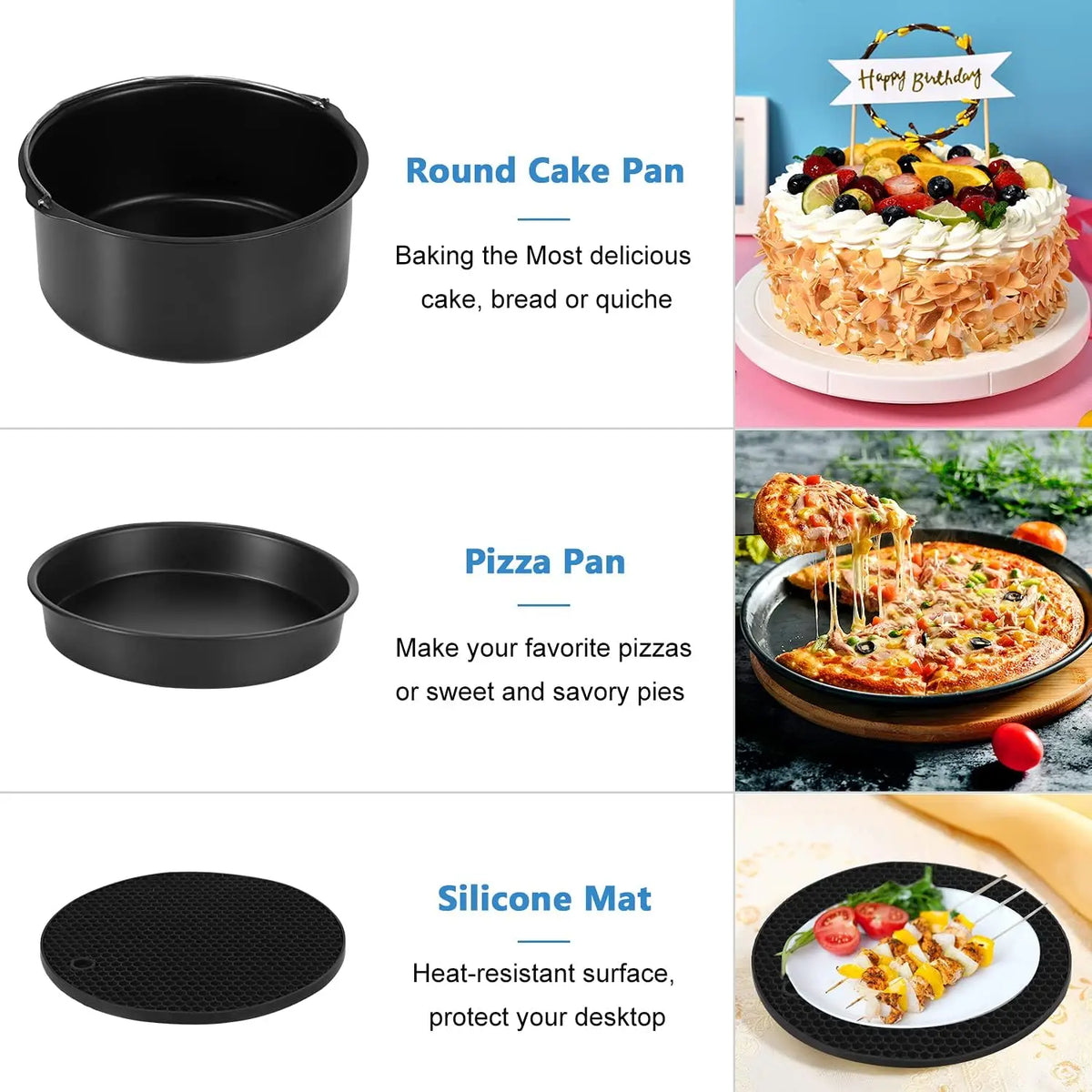 13-Piece Universal Air Fryer Accessories Set