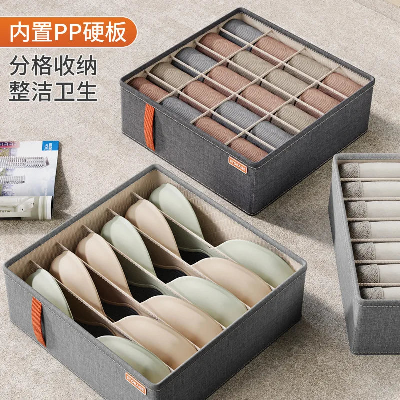 Closet Organizer Underwear Drawer Organizer Bra Socks Clothing Storage Box Wardrobe Organizer Clothes Cabinet Drawer Organizers