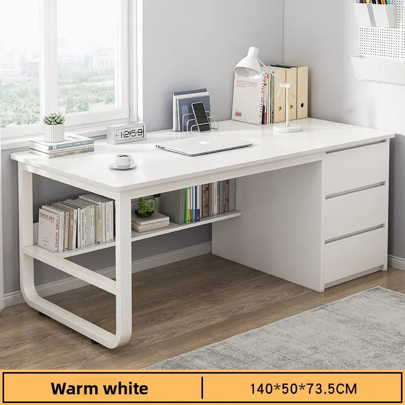 Bookshelf Integrated Computer Desk