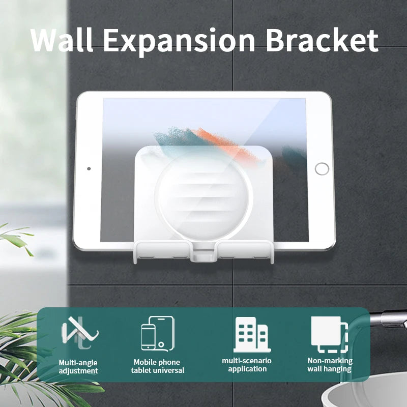 Hole-Free Wall-Mounted Phone Stand