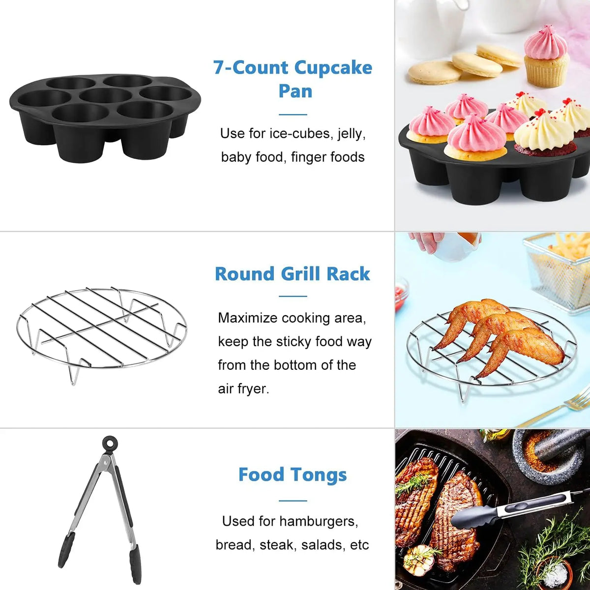 13-Piece Universal Air Fryer Accessories Set
