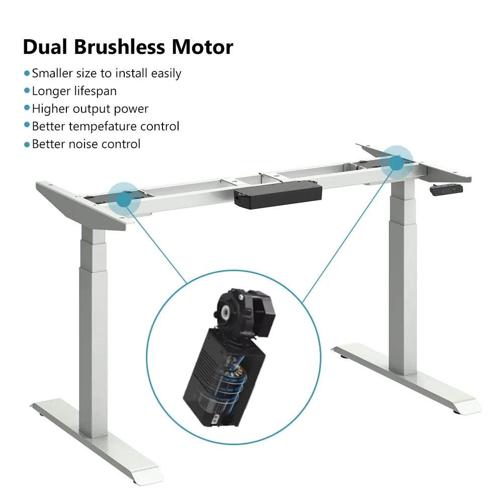 Mesa ergonômica com ajuste de altura para escritório doméstico, estação de trabalho com design personalizável, perfeita.