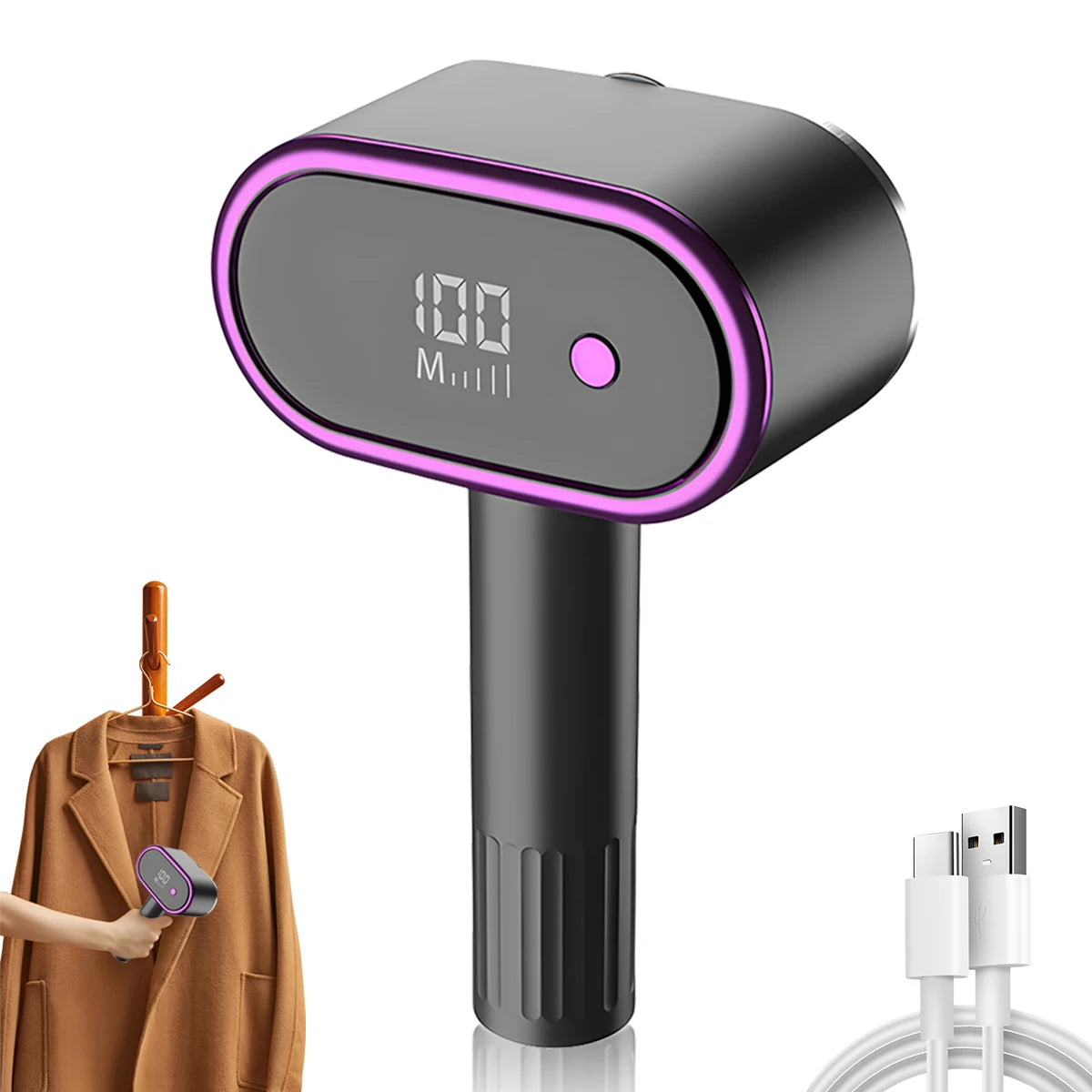 Aparador de Pelos de Tecido Recarregável via USB, Aparador de Tecido com Cabeça Dupla, Dispositivo de Remoção de Pelos para Roupas, Sofás e Estofados