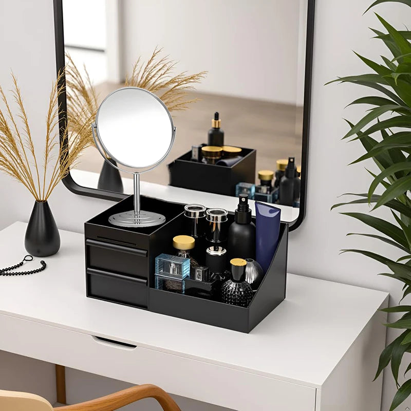 Organizador de bancada para banheiro com gavetas, organizador de colônia para homens, suporte de colônia para cômoda, expositor de perfumes,