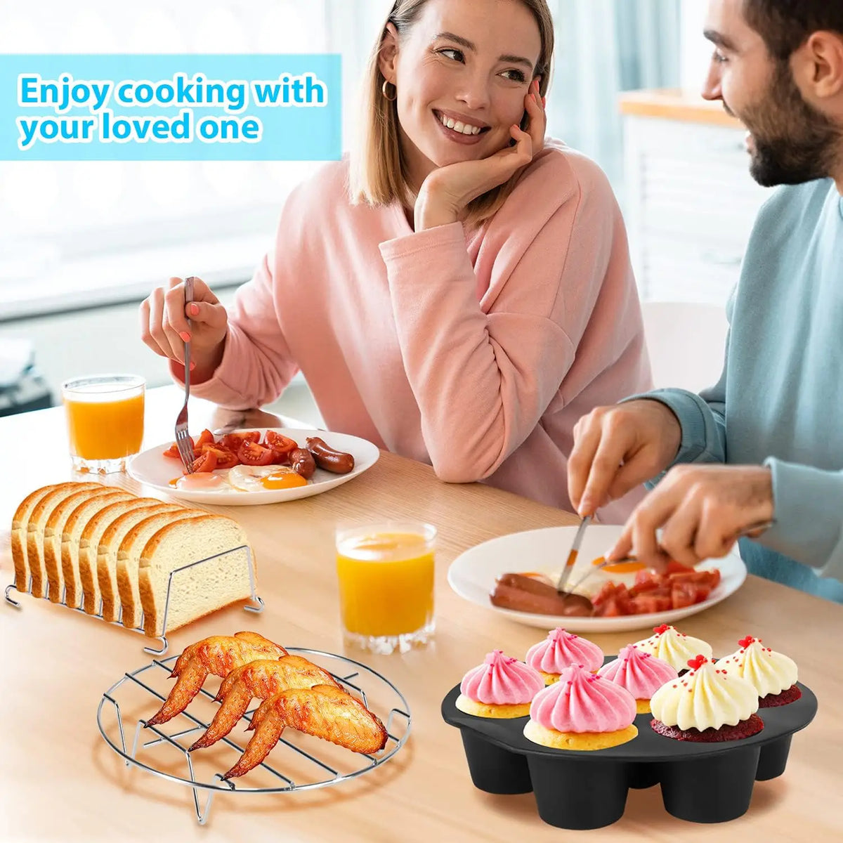 13-Piece Universal Air Fryer Accessories Set