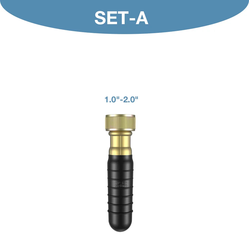 Ferramenta de Limpeza de Drenos, Ferramenta para Desentupir Canos, para Canos de 1"-6", Bolsas de Borracha para Drenos, Usada para Desentupir Banheiros, Pias e Tubulações de Esgoto