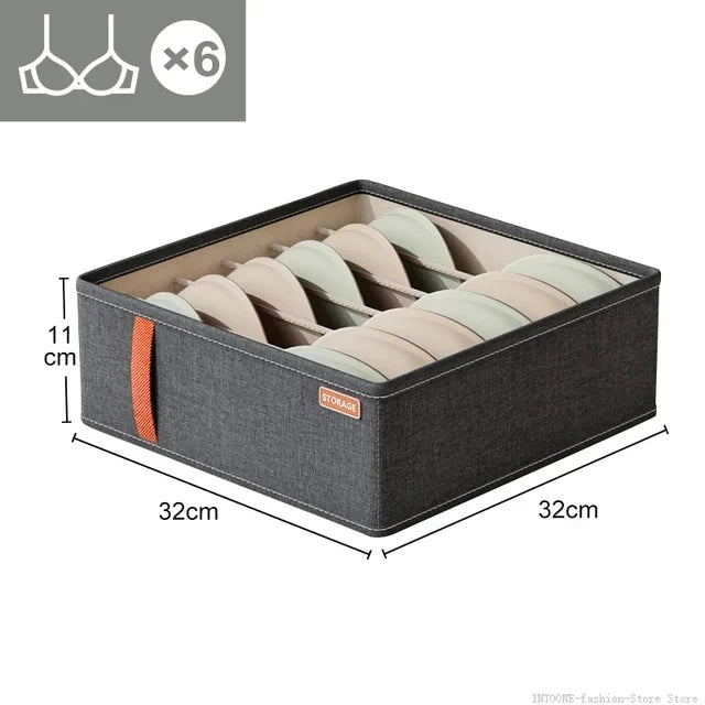 Closet Organizer Underwear Drawer Organizer Bra Socks  Clothing Storage Box Wardrobe Organizer Clothes Cabinet Drawer Organizers