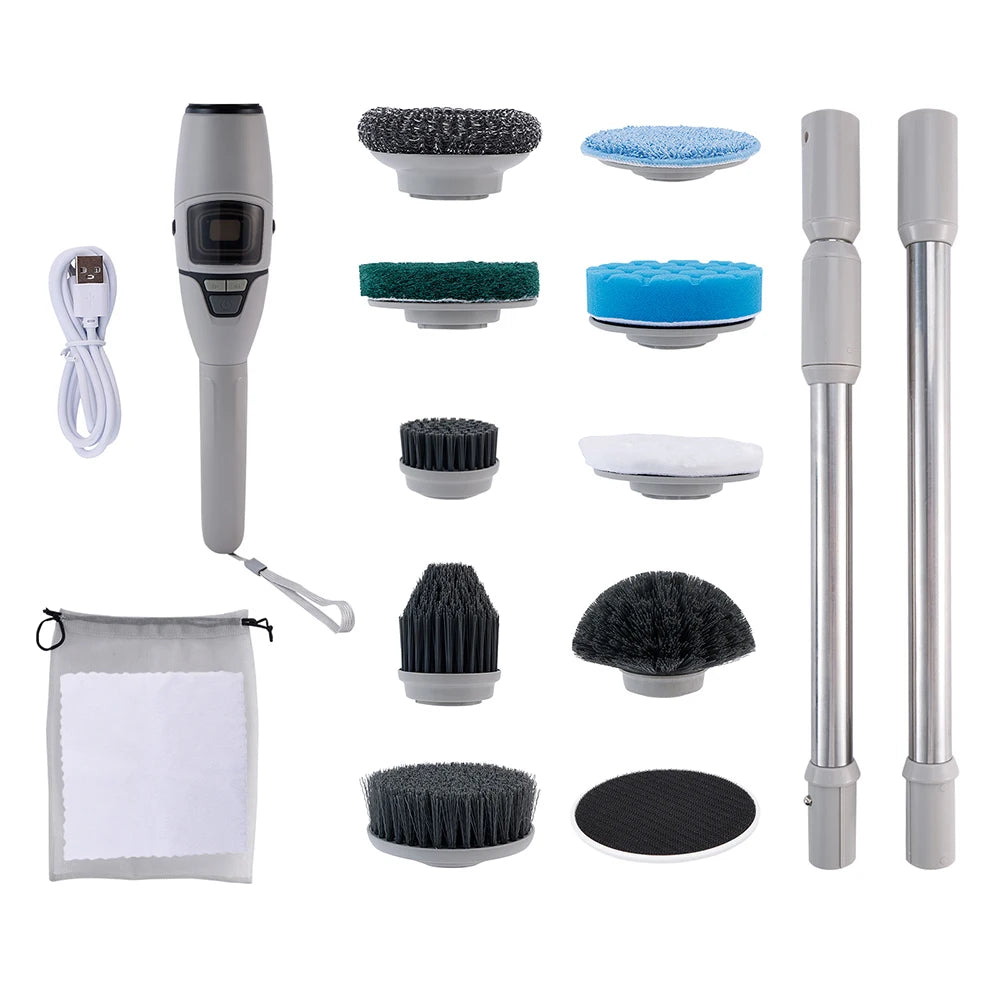 10-in-1 Wireless Electric Spin Scrubber