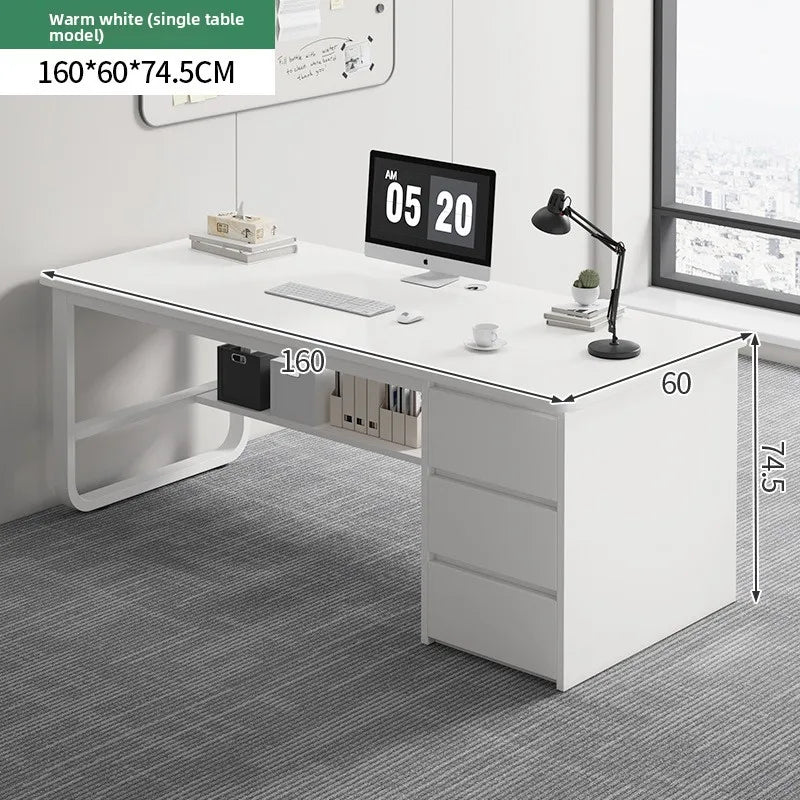 Bookshelf Integrated Computer Desk