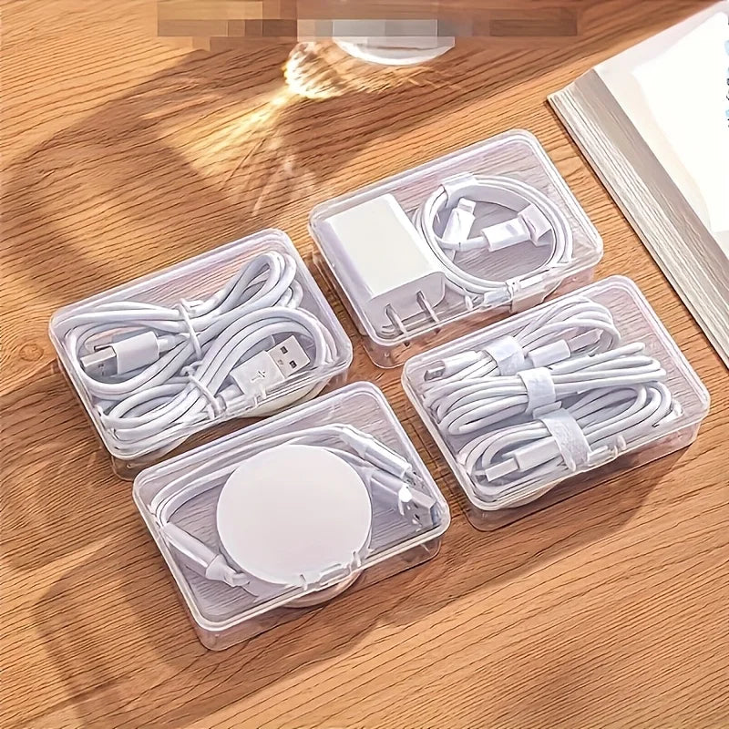 Cable Organizer Boxes - Desktop Cable Management, Charging and Accessories Organizer, Desk & Drawer Organizer for Home Storage