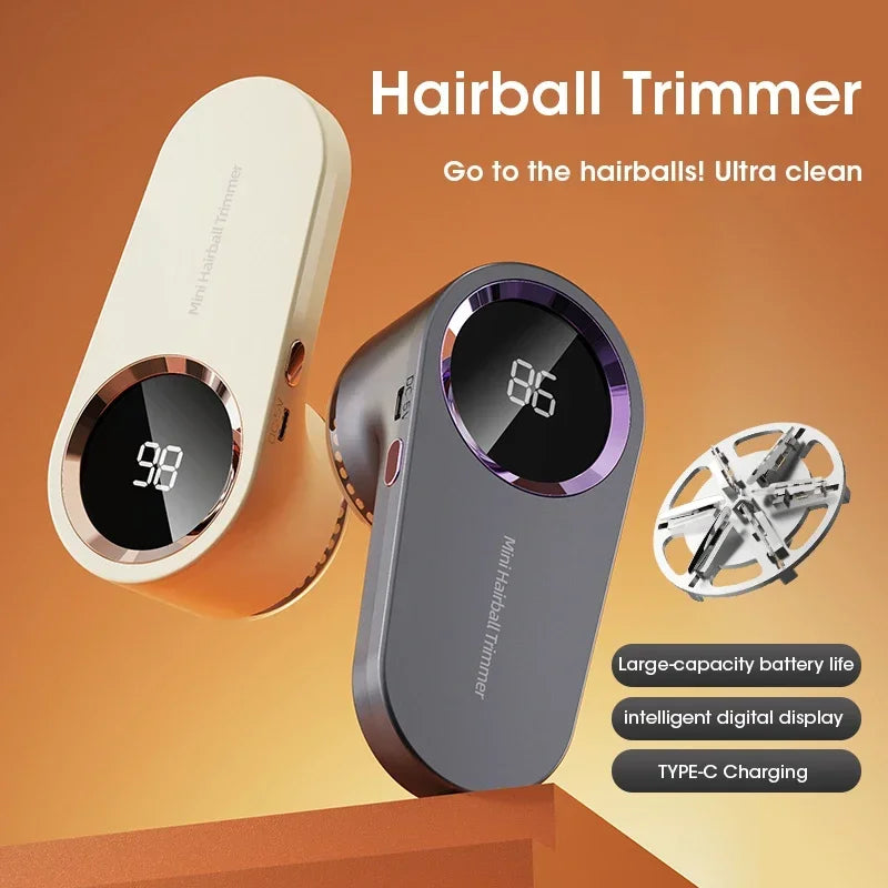 LED Digital USB Rechargeable Fabric Shaver
