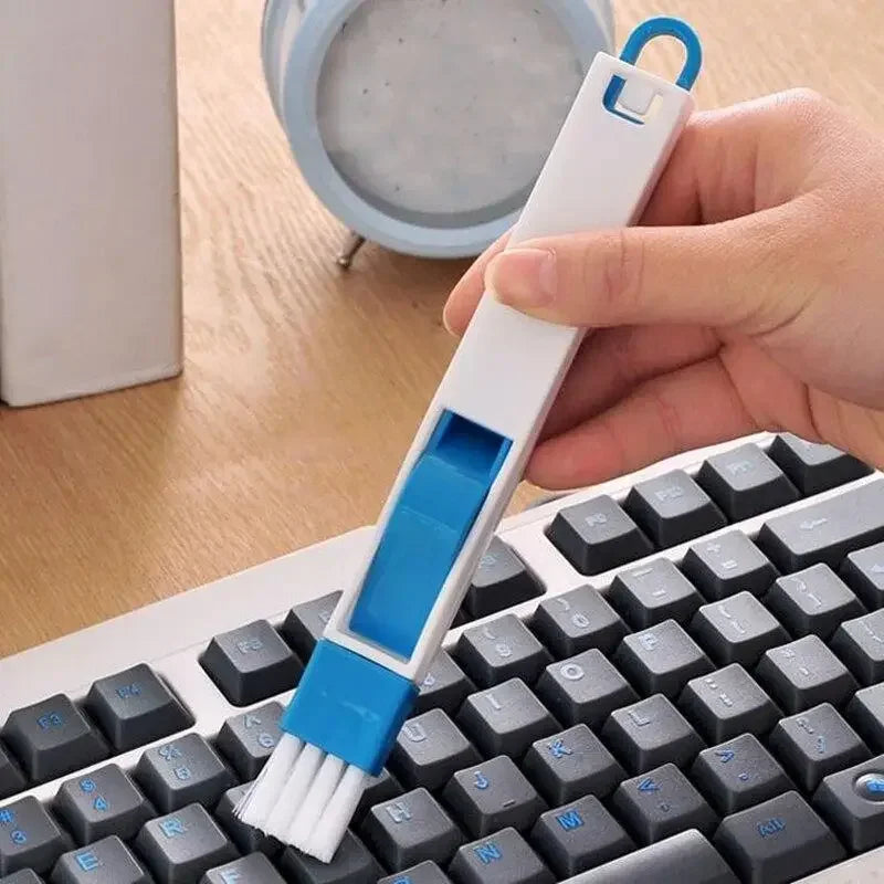 Escova de limpeza para teclado de computador portátil, ferramenta de limpeza de poeira, acessórios de desktop, organizador de mesa de escritório